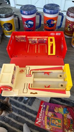 🏎️ VINTAGE 1981 HOT WHEELS INSIDE TRACK STO-N’-GO DRAG RACE SET! 🏁