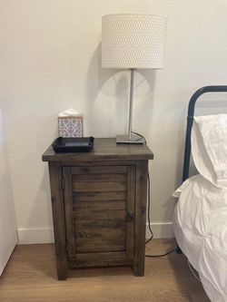 Brown wooden Nightstand