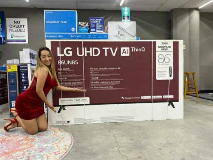 We do finance 💞 LG 86" 4k SMART TV With Gaming Console or 😽🌹Soundbar 😍 NO CREDIT 🌷NEEDED