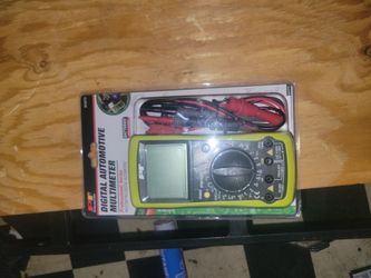 Digital Automotive Multimeter with Test Leads