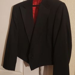 Pagano West Men's Tailored Black Tuxedo Jacket
