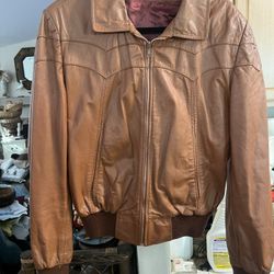 Vintage retro leather jacket