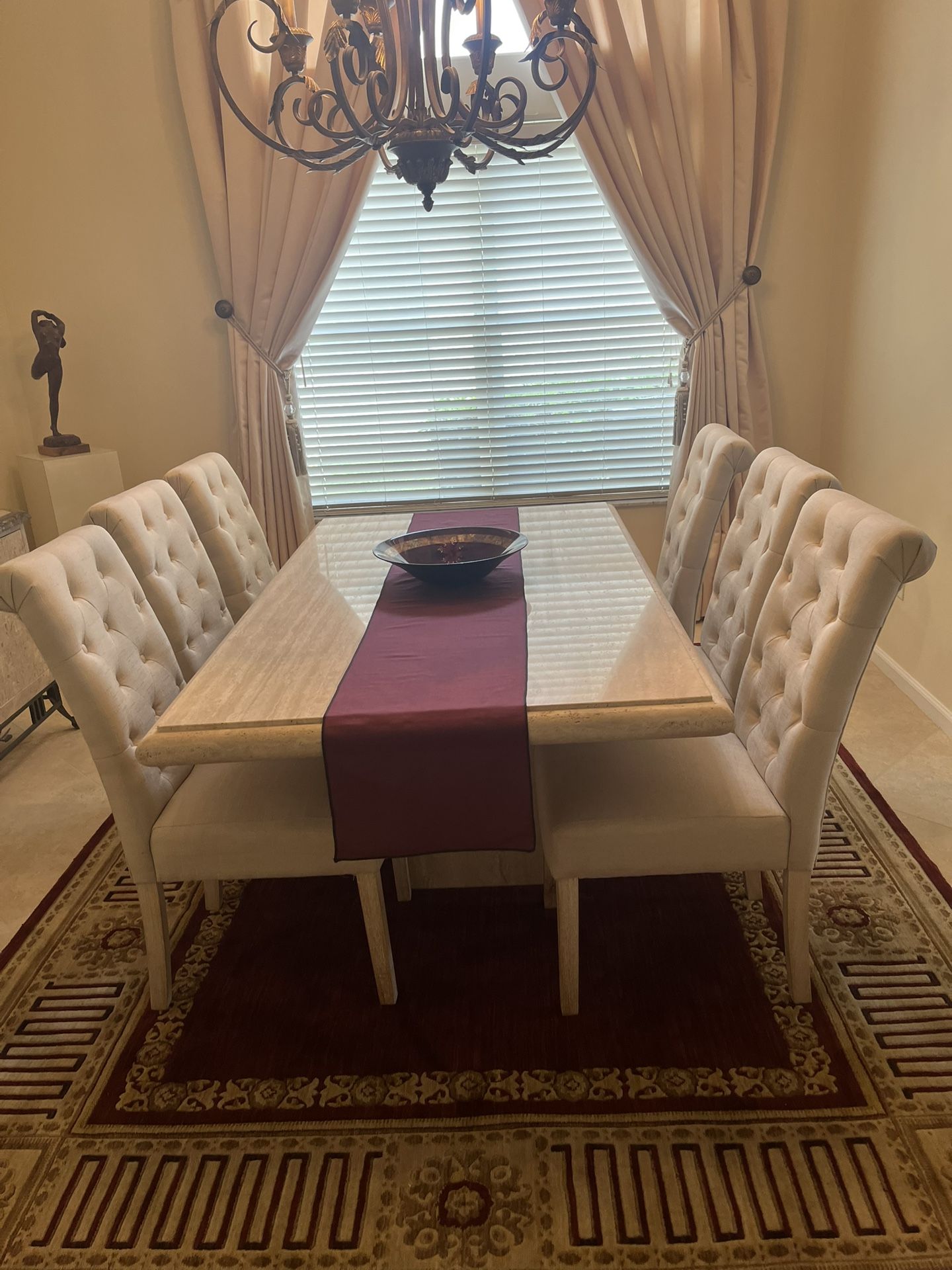 Six Parsons Dining Room Chairs