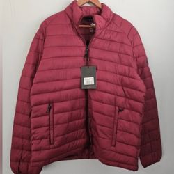 Men's Bomber Burgundy XL Jacket New
