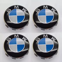 New Set (4) Wheel Center Emblem Caps 68mm