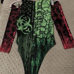 Freedom Ravewear Toxic Bodysuit And Arm Sleeves