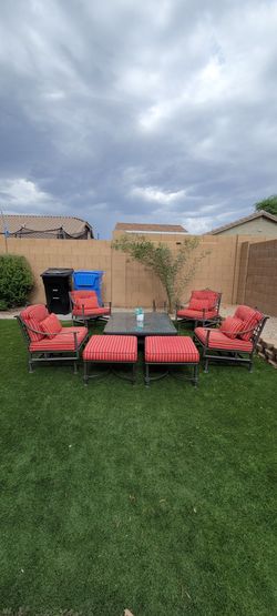 Arizona iron patio set