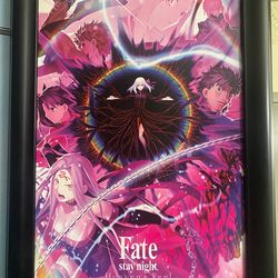 Fate Stay Night Heavens Feel Spring Song Movie Poster - Frame included