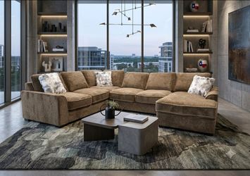 New Brown Oversized Sectional