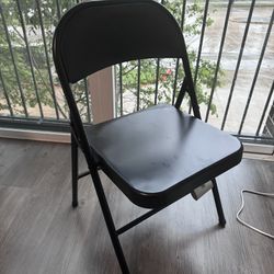 Black folding Chair - $7