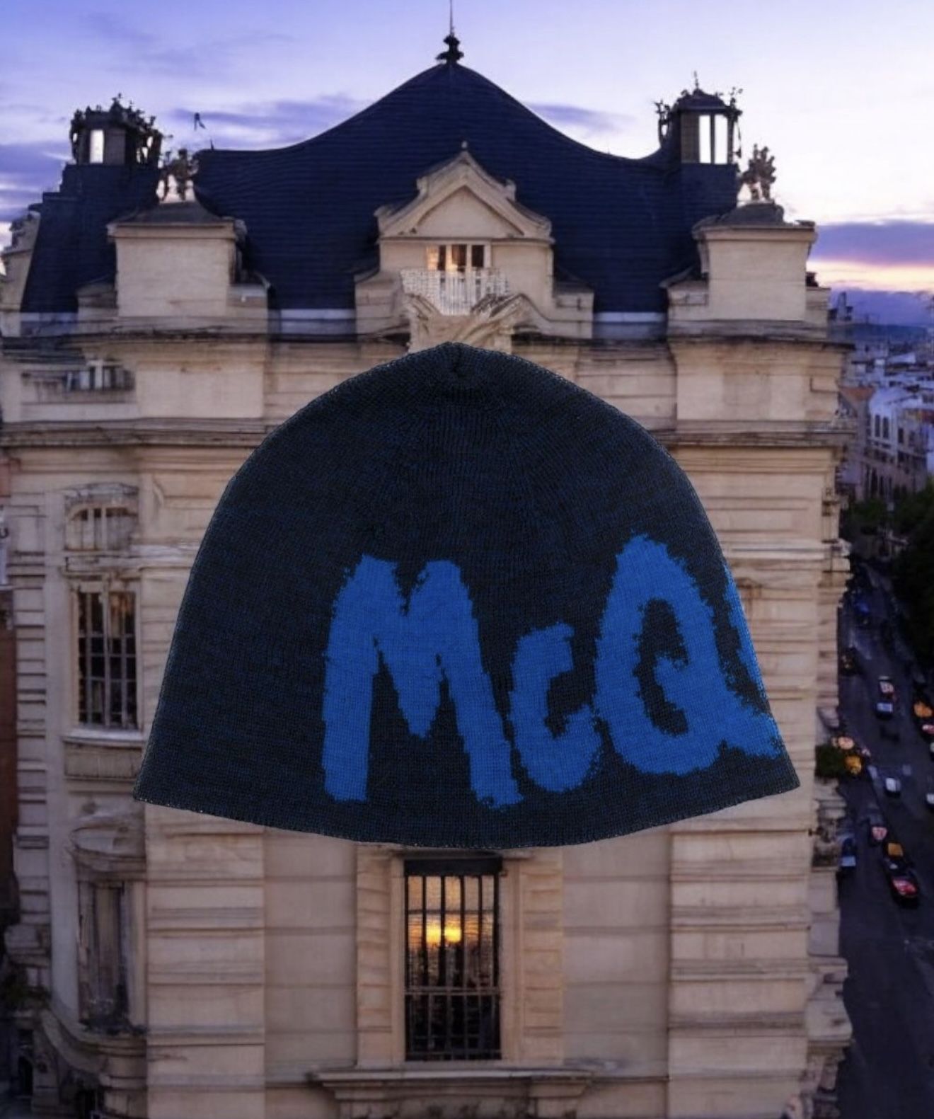 Alexander McQueen intarsia-knit logo beanie