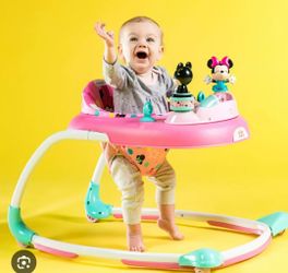 Minni Mouse Baby Walker Pink