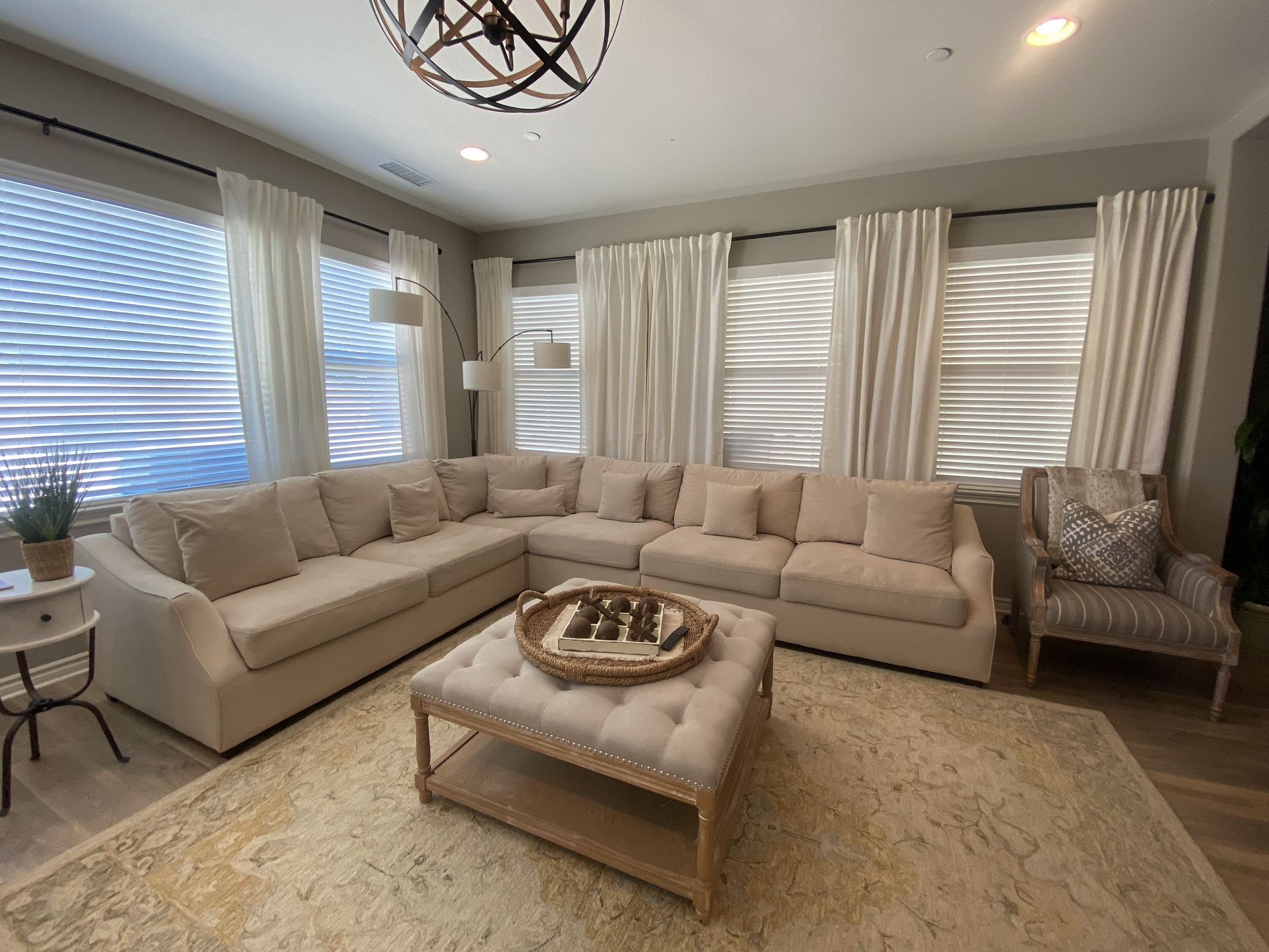 Magnolia Homes down filled sectional from living spaces