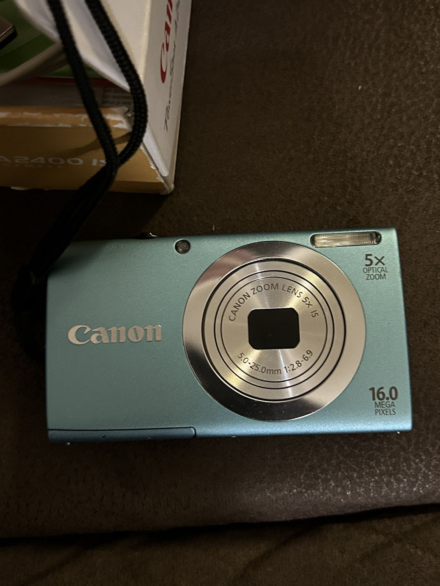 Canon PowerShot A2400 IS 16.0 MP Digital Camera with 5x Optical Image Stabilized Zoom 28mm Wide-Angle Lens with 720p Full HD Video Recording and 2.7-I