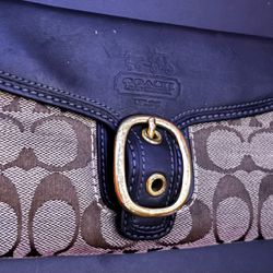 Coach billfold y2k logo purse wallet money id holder clutch accessory buckle 