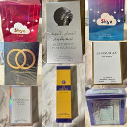 Lot of 8 Eau de Parfum Fragrances