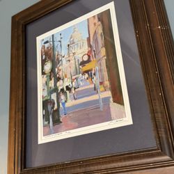 Framed Print Clocks On Congress 