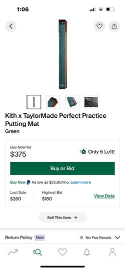 Kith Taylor made Putting Mat