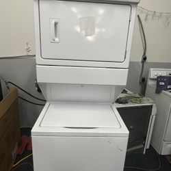 Whirlpool 3.5 cu. ft. Stacked Washer and Electric Dryer with 9-Wash Cycles and Auto Dry in White