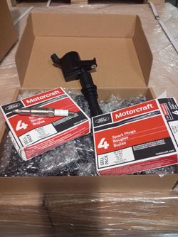 Ford coils with sparkplugs. New.