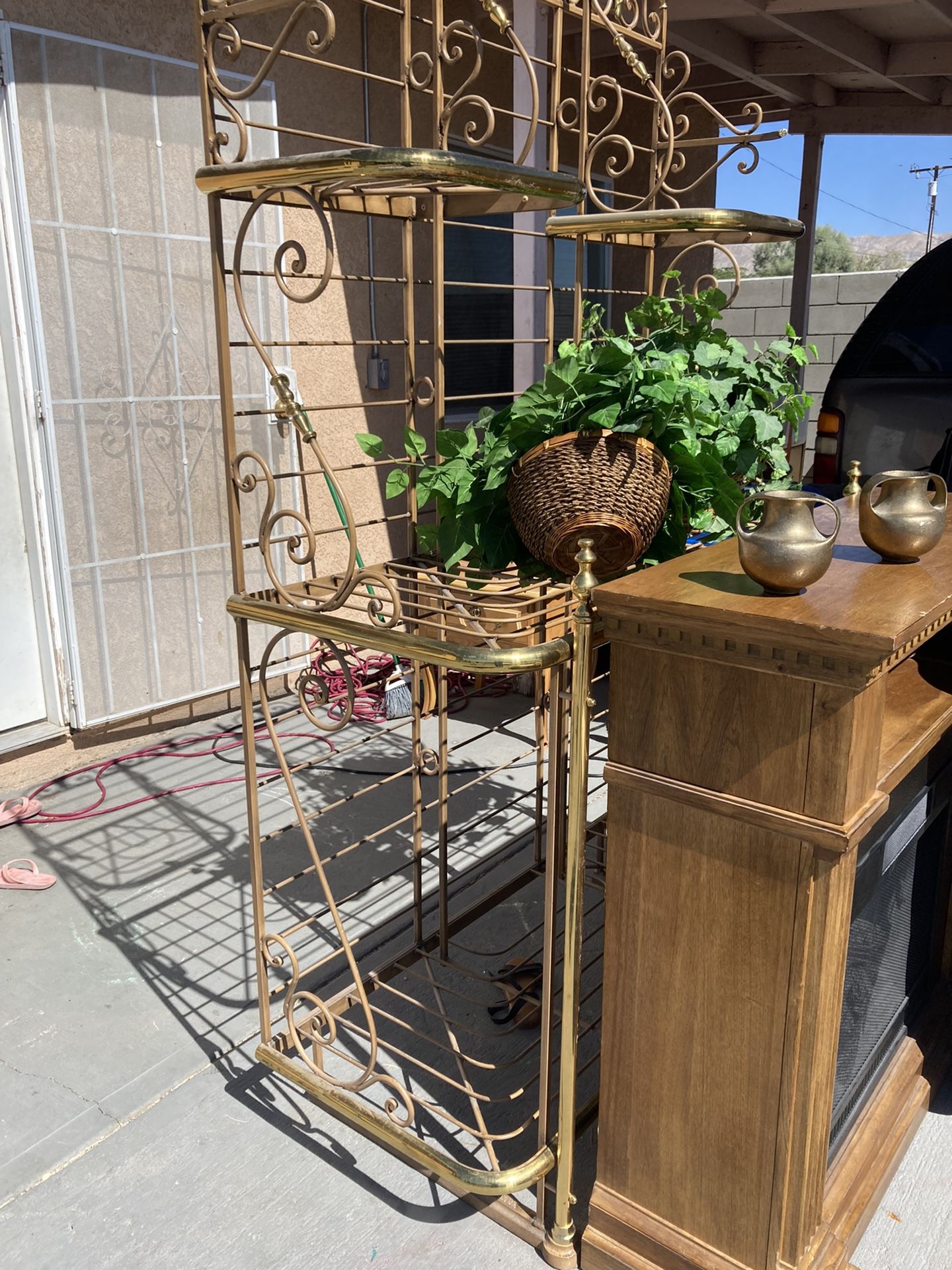Antique Vintage Bakers Shelf