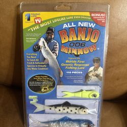 Banjo Minnow #006 Fishing System Lures As Seen On TV/new