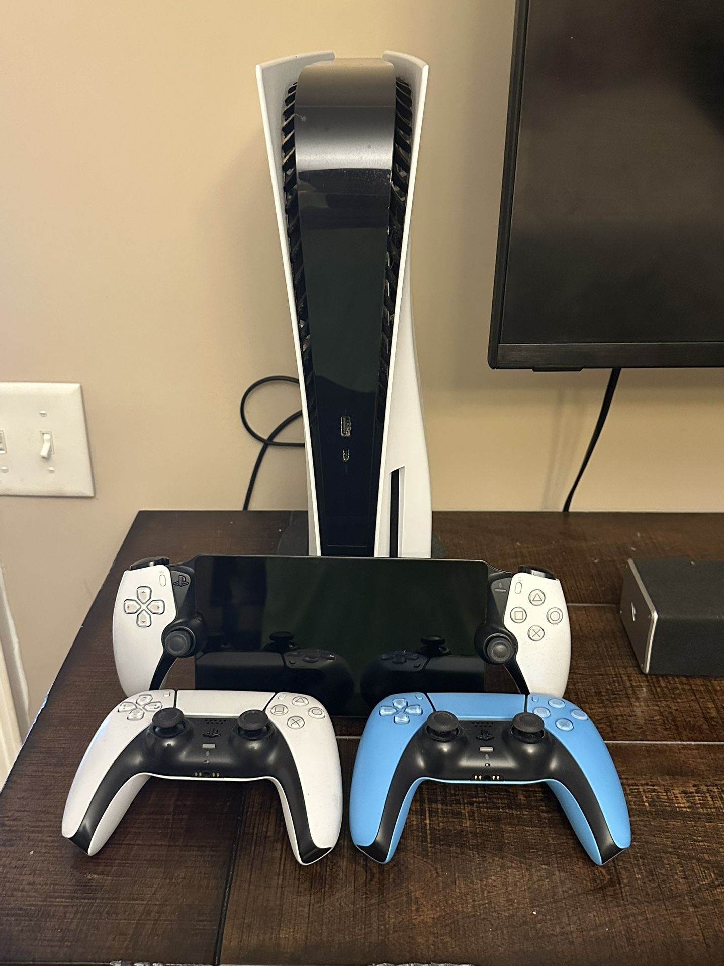 PS5 Disc Version w/ Portal And 2 Controllers