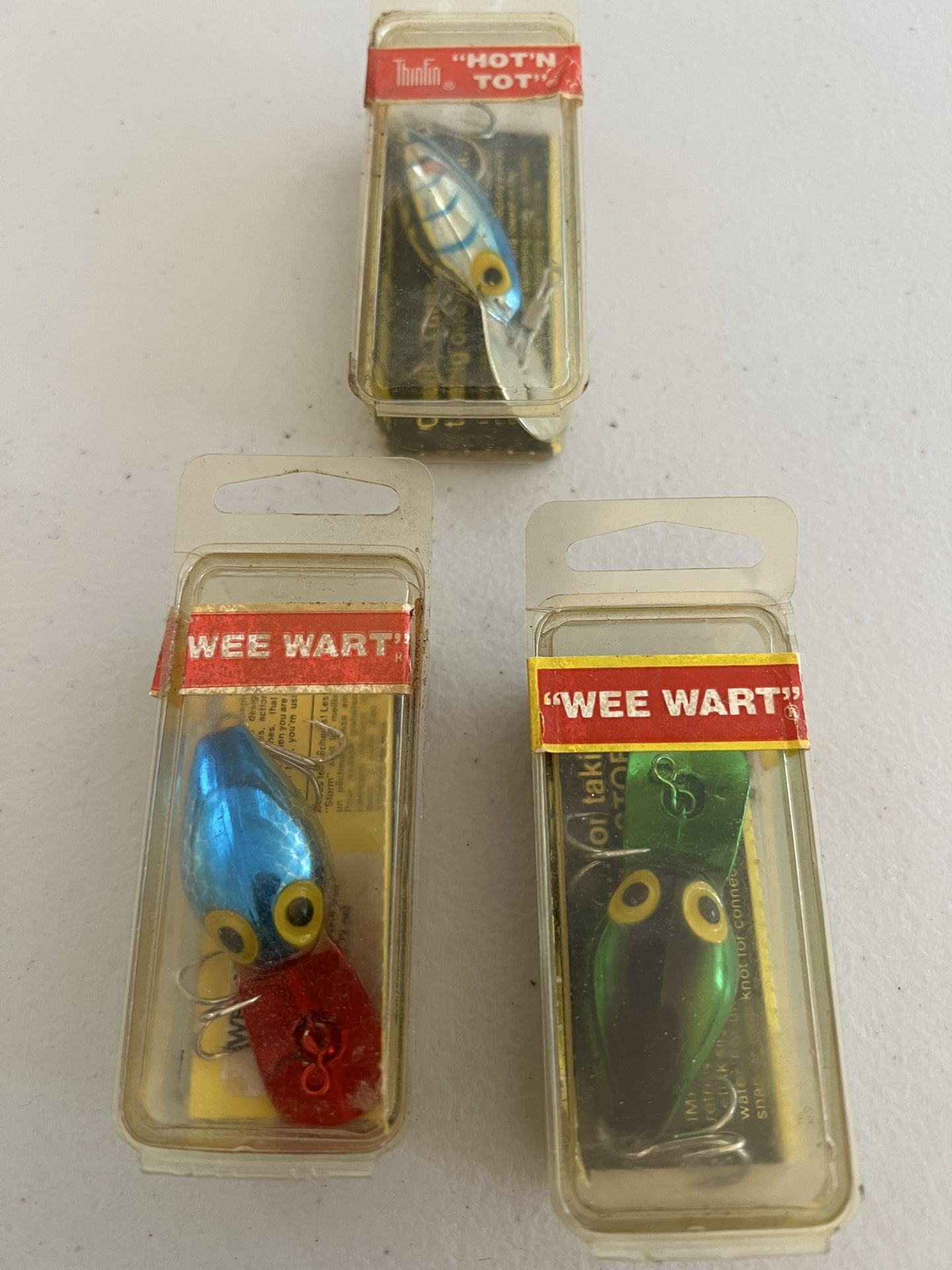 LOT OF 3 VINTAGE STORM PRE RAPALA Fishing Lure’s