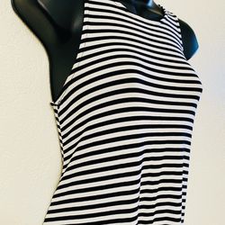 OLD NAVY, Black & White Striped Dress, Size S/P