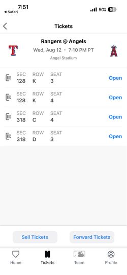 Angels tickets