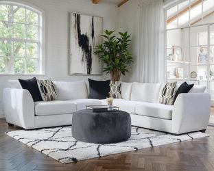 New Linen Sectional Oversized