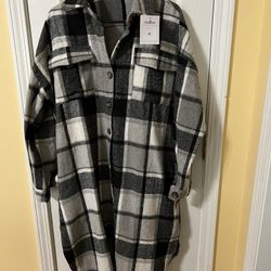 Omoone Plaid Womens Coat Shirt  