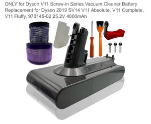 ONLY for Dyson V11 Screw-in Series Vacuum Cleaner Battery Replacement for Dyson 2019 SV14 V11 Absolute, V11 Complete, V11 Fluffy, 970145-02 25.2V 4000