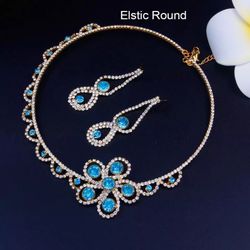 Bridal Necklace Earrings Set Great Quality 