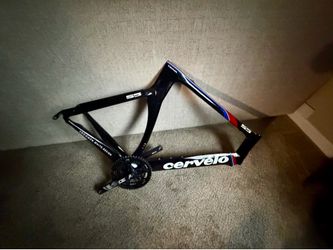 Cervélo S5 VWD Team Carbon Road Bike Frame / Frameset w/ FSA SL-K Crank & Rotor Q-Rings