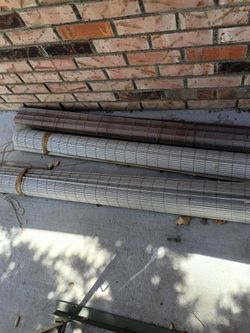 3 sets of outdoor blinds