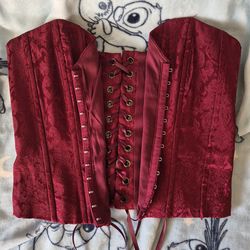 Burgundy Corset