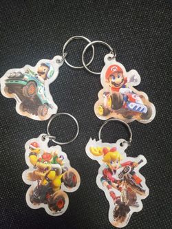 Switch 2 Mario Kart World Key Chains