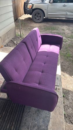 Purple futon