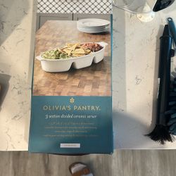 Divided Ceramic Server