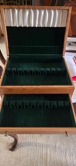 Silverware oak box