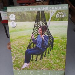 Avocado Macrame Hammock Chair 