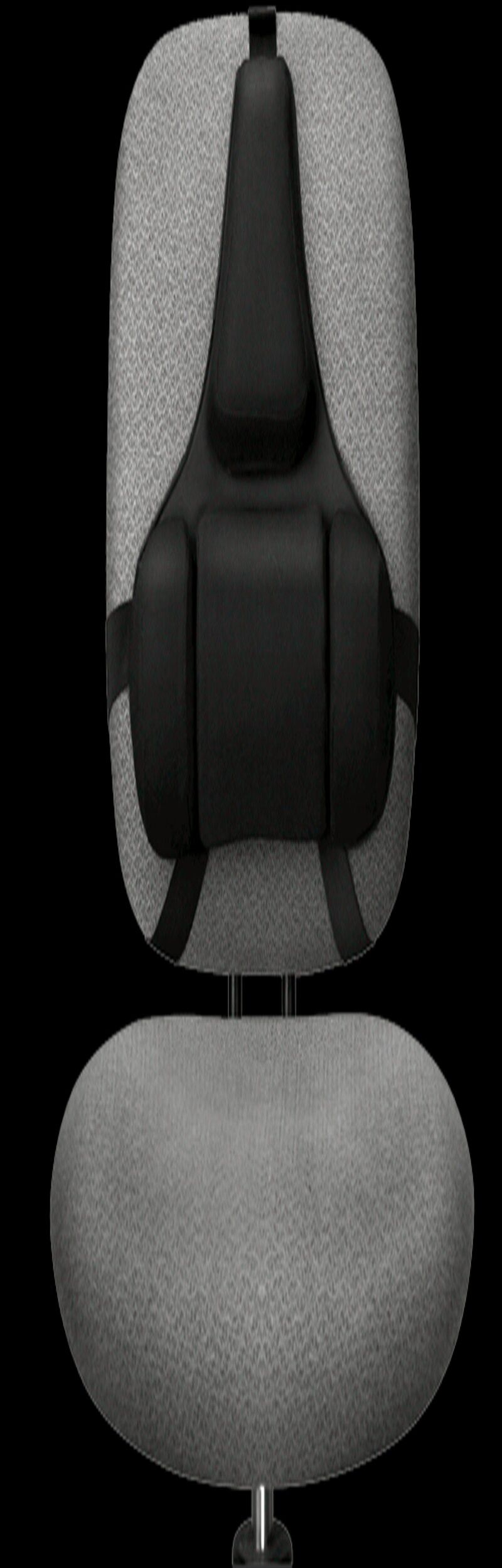 Back Support with Microban Protection, Memory Foam, Black (Fellowes)