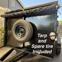 New Hydraulic Dump Trailer with Smooth Walls and Accessories 