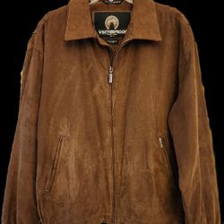 Weatherproof Zipper Jacket Suede Like Men's Sz L, Unisex (Abrigo/ Chaqueta) Xmas