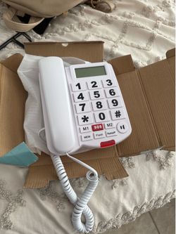 Big buttons cable phone
