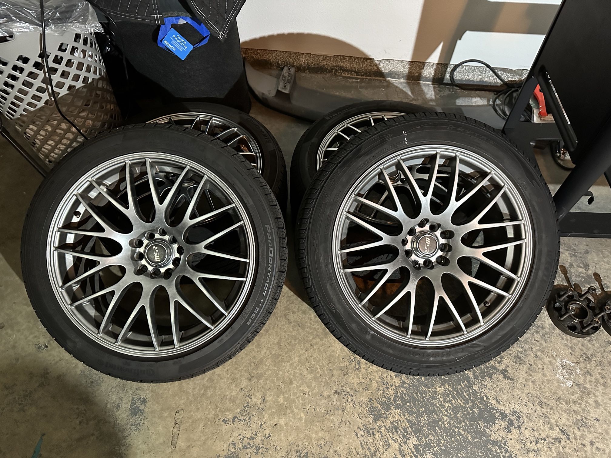MSR 045 Rims And Tires 18x8 5x114.3 5x100
