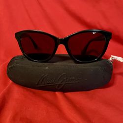 WMNS Maui Jim Kiopaa ‘Black Shiny’ Sunglasses (MJ769-02k)