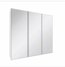Three-Door Mirrored Medicine Cabinet