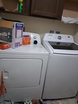 Samsung Top Load Washer and Dryer Set